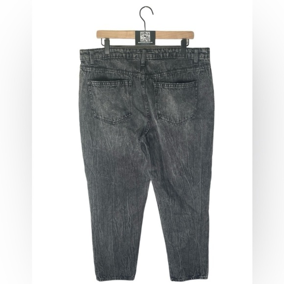 NO BOUNDARIES black denim jeans with patches // Wms 17 - Picture 2 of 4